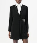 Tailored Pleated Blazer Dress