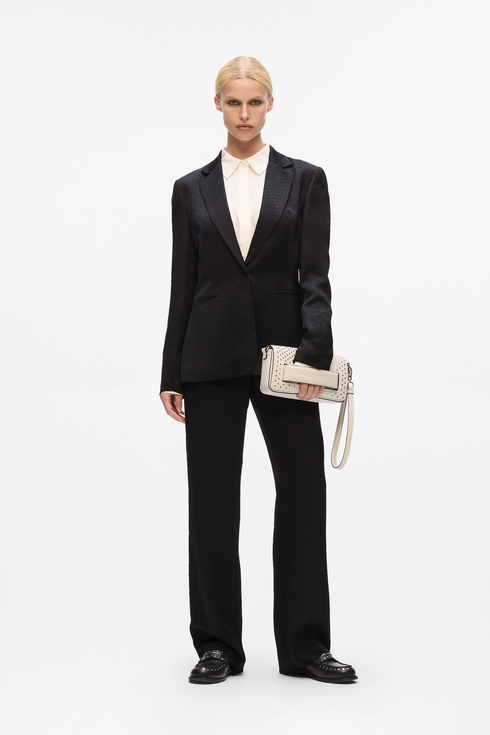 KARL LAGERFELD - Logo Jacquard Blazer