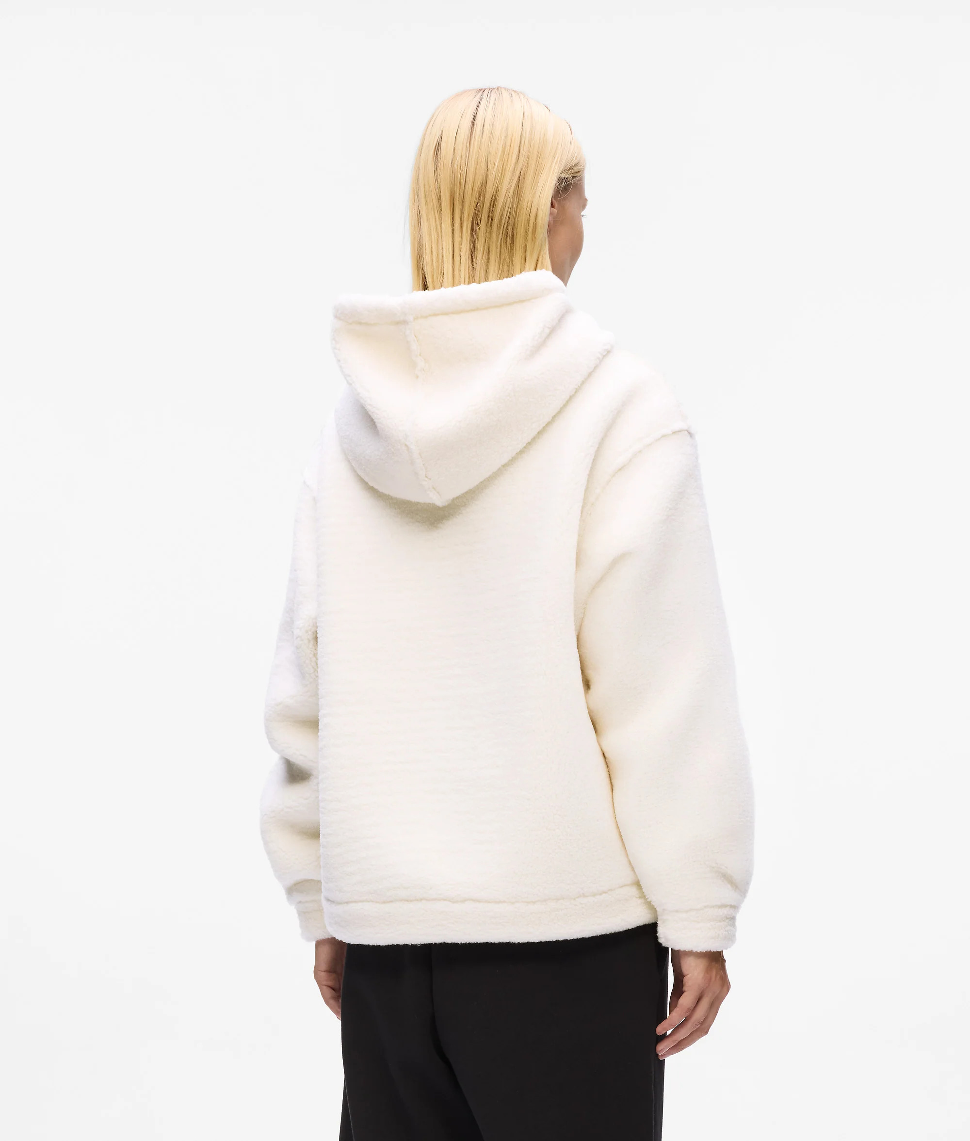 KARL LAGERFELD - Ikon Patch Teddy Hoodie