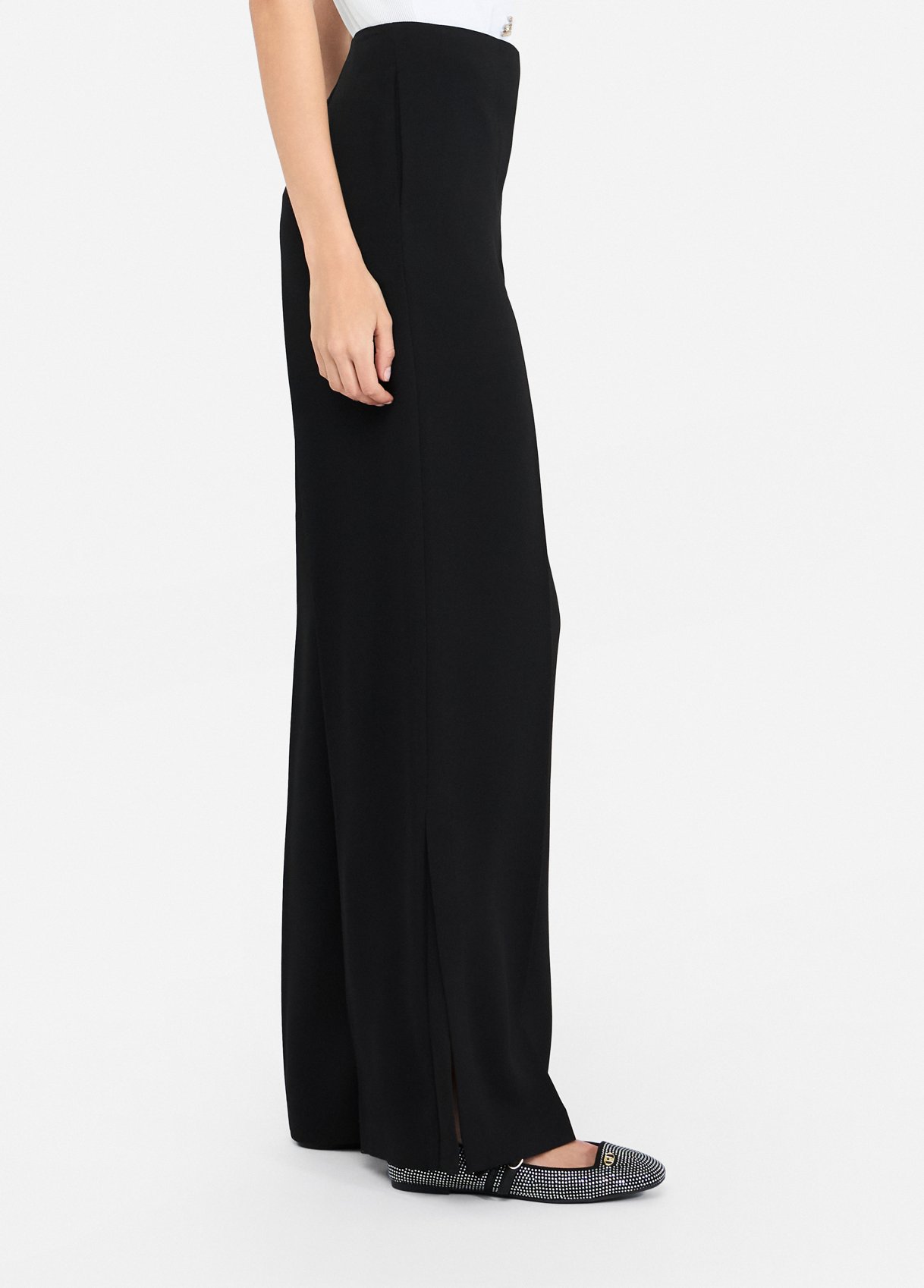 LIU JO - Black Pant. Palazzo