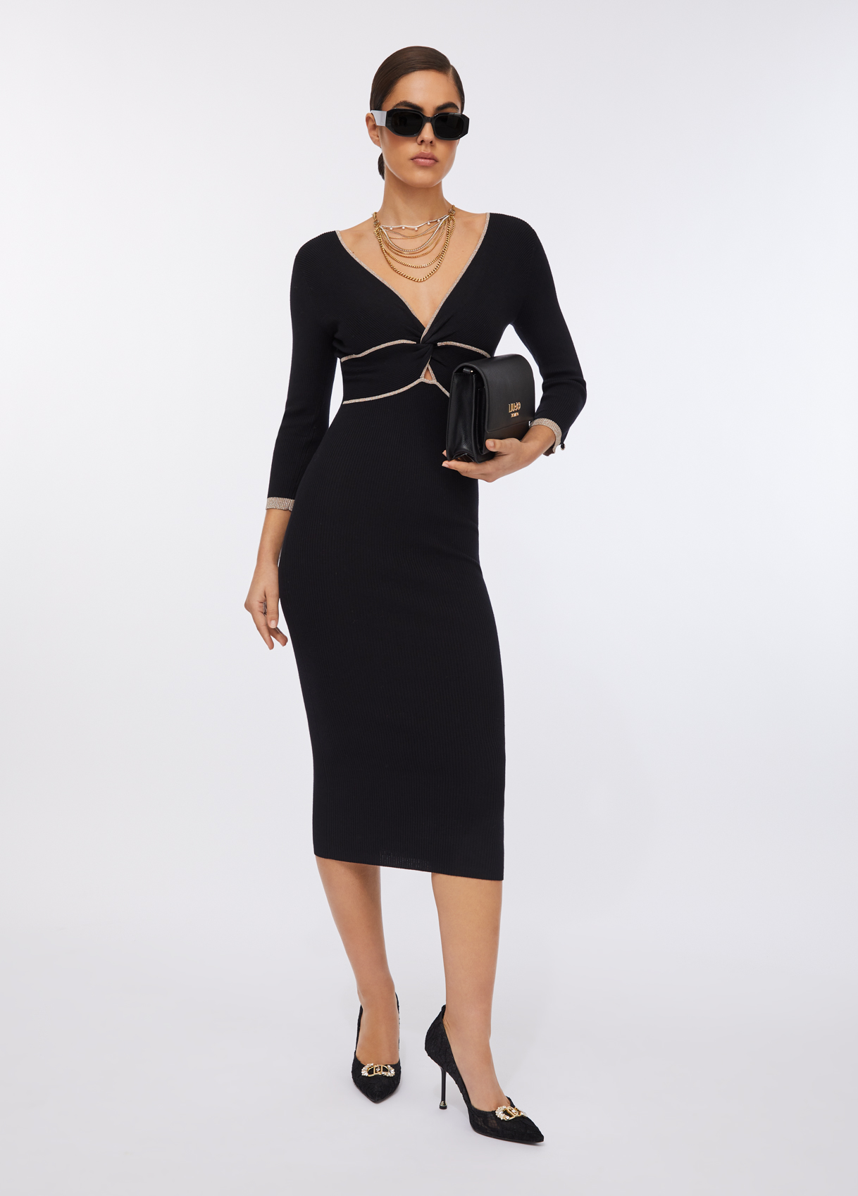 LIU JO - Abito Maglia Midi Dress