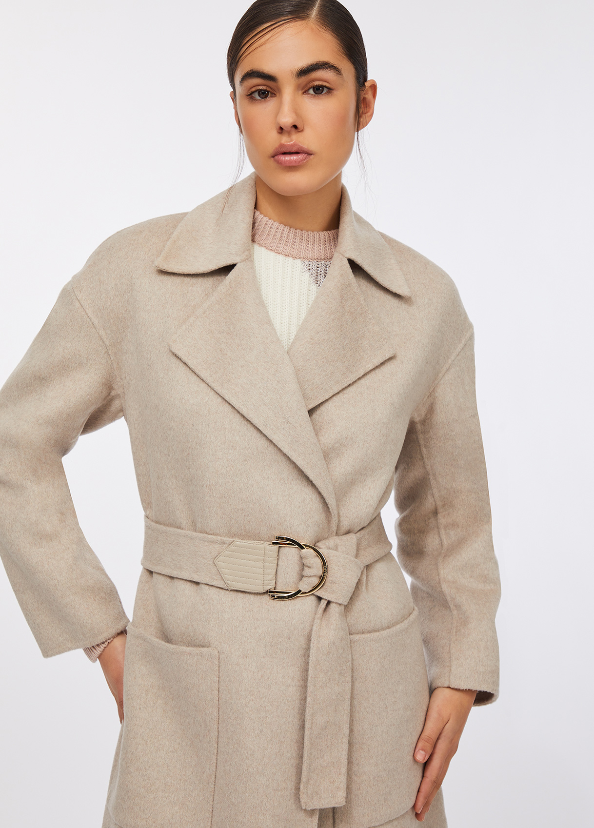 LIU JO - Wool Coat With Belt
