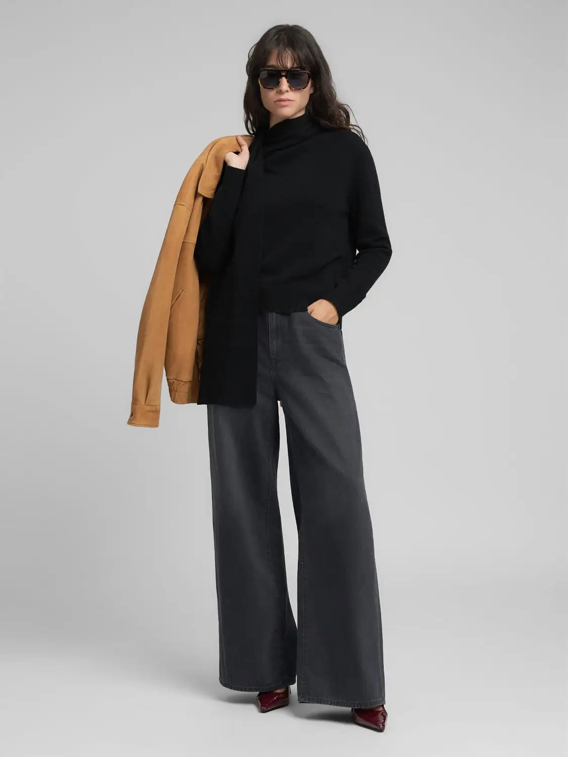 REPLAY - Scarf Neck Pullover