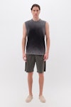 Slub Tank Top With Raw Edges