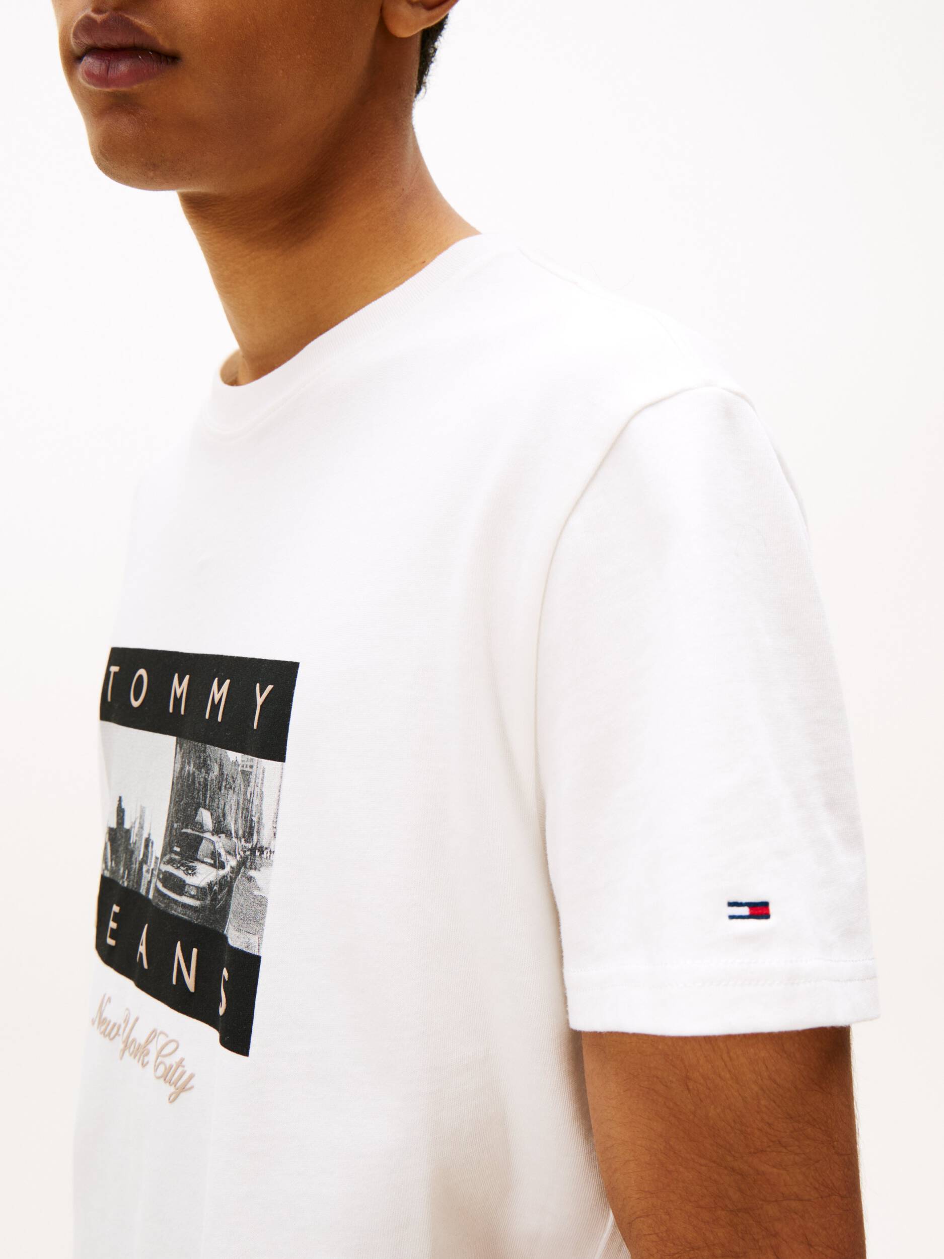 TOMMY HILFIGER JEANS - Photo Flag Ss Tee