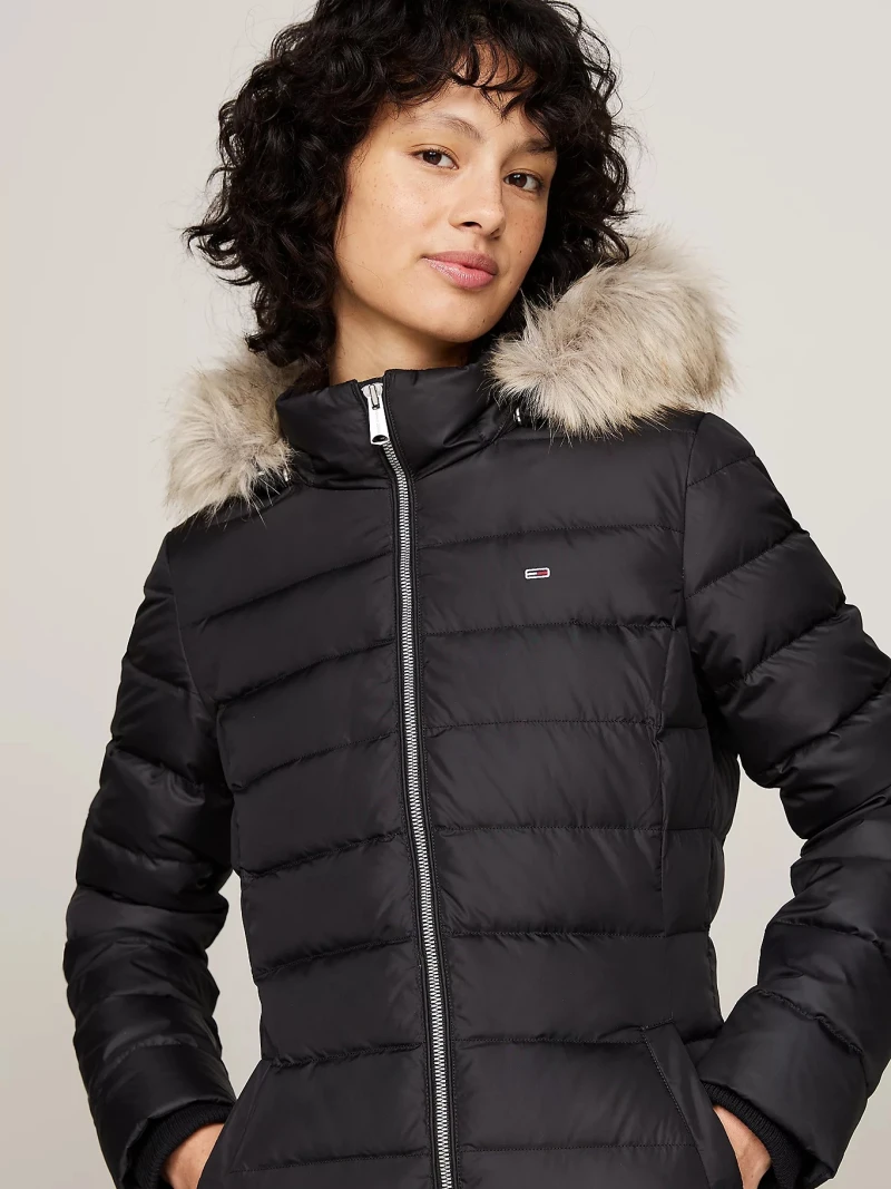 TOMMY HILFIGER JEANS - Essential Hooded Down Coat