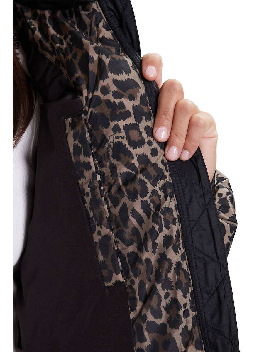 TOMMY HILFIGER JEANS - Cropped Leopard Puffer