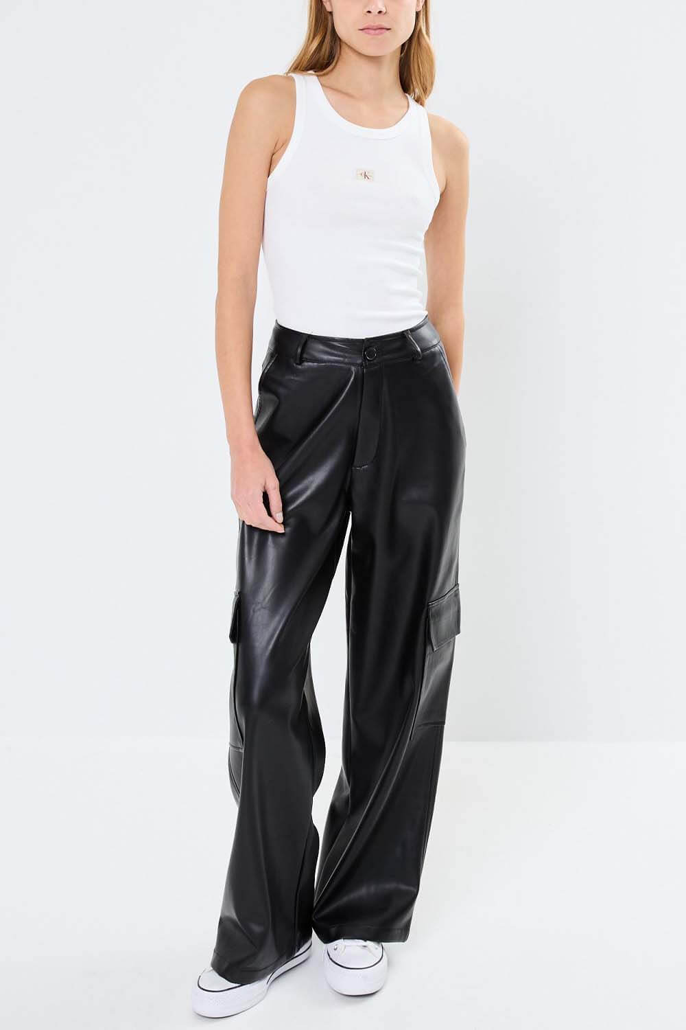 CALVIN KLEIN JEANS - Woven Label Tank Top