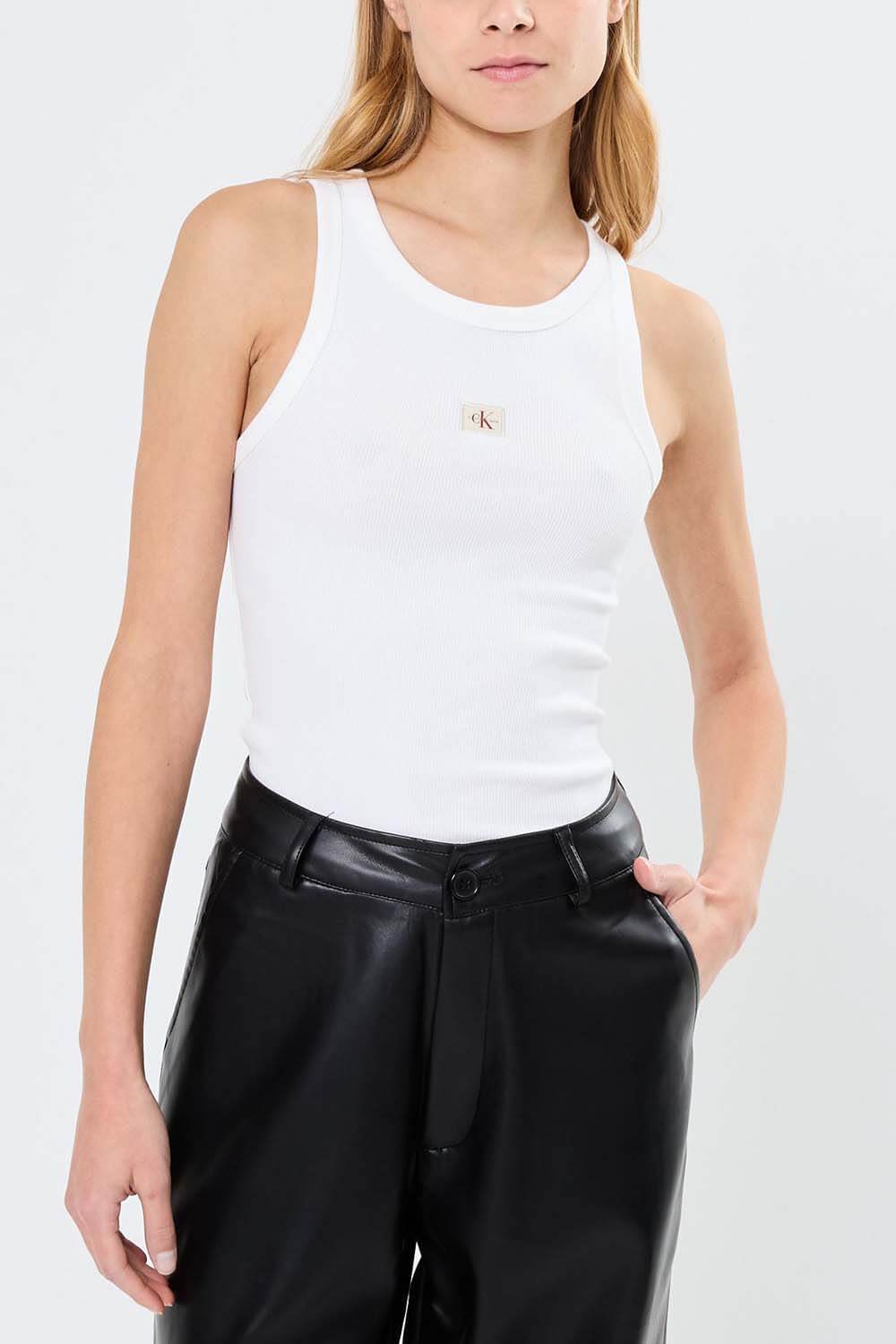 CALVIN KLEIN JEANS - Woven Label Tank Top