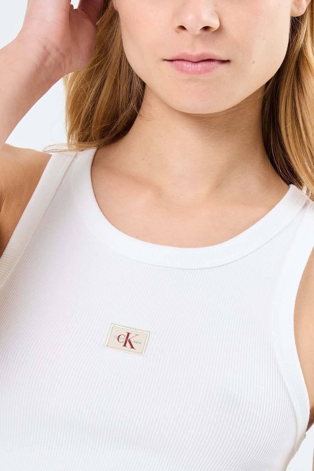 CALVIN KLEIN JEANS - Woven Label Tank Top
