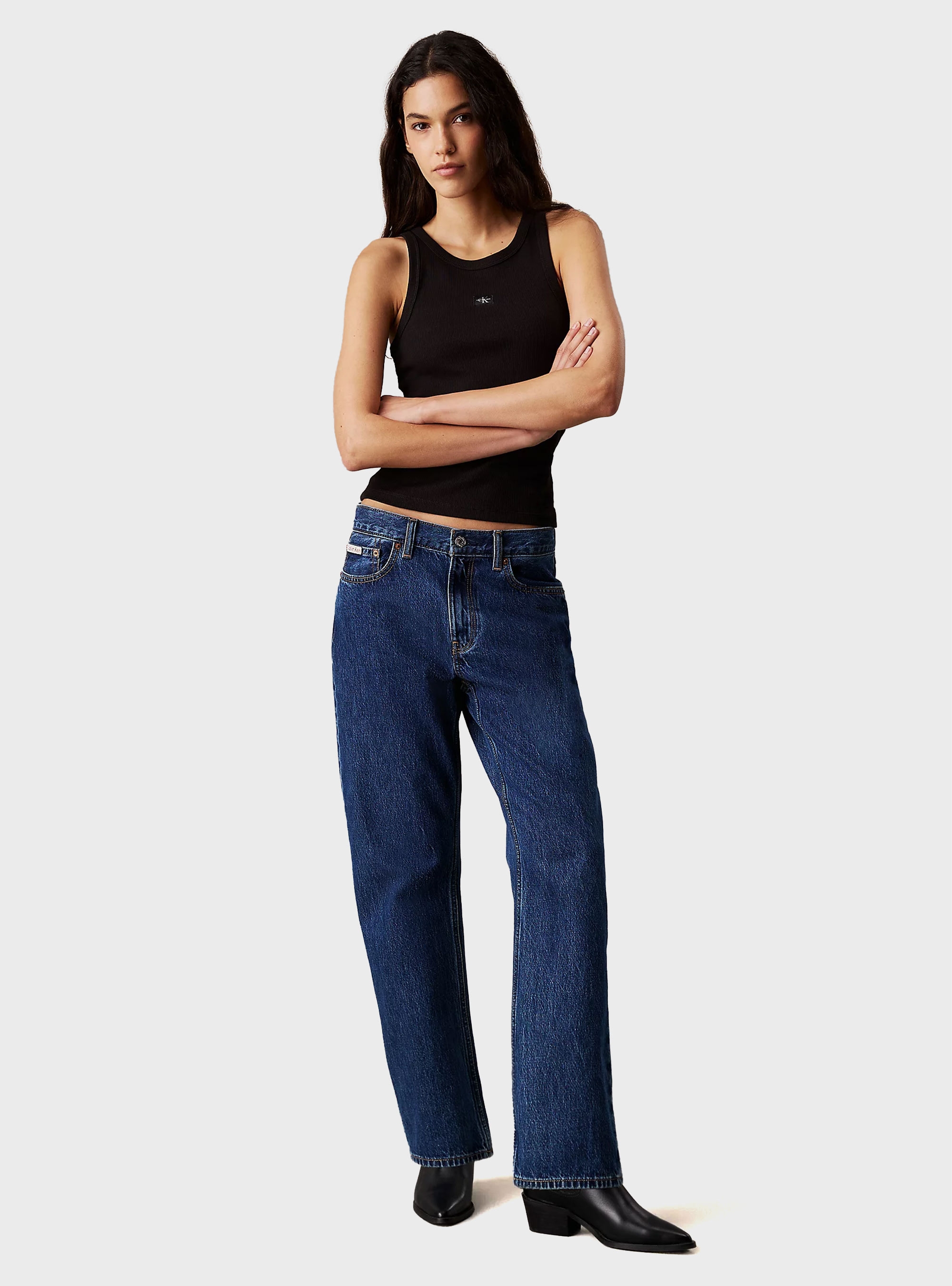CALVIN KLEIN JEANS - Woven Label Tank Top