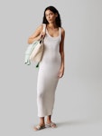 Back Tie Long Sweater Dress