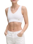 Woven Label Rib Bralette