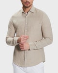 Linen Solid Slim Shirt