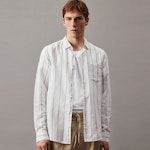 Linen Cotton Stripe Shirt