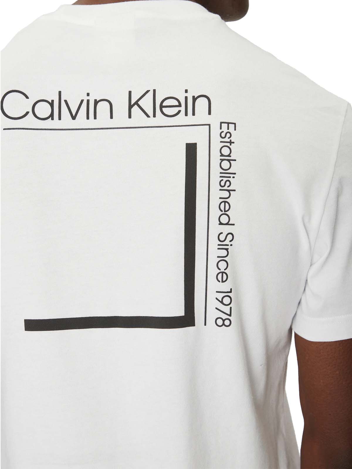 CALVIN KLEIN - Linear Box Logo T-shirt