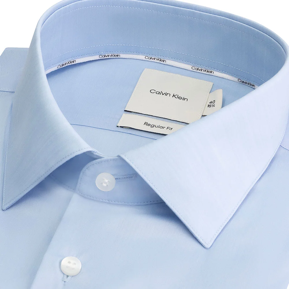 CALVIN KLEIN - Lyocell Solid Regular Shirt