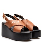 Kross Strap Leather Platform