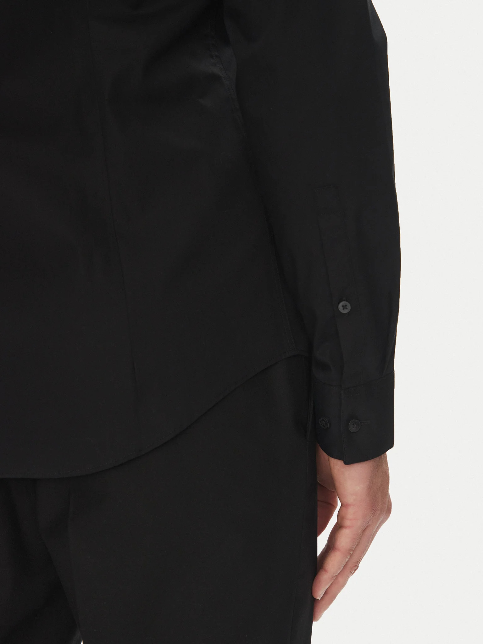 CALVIN KLEIN - Slim Esntl Poplin Nos Str Sld