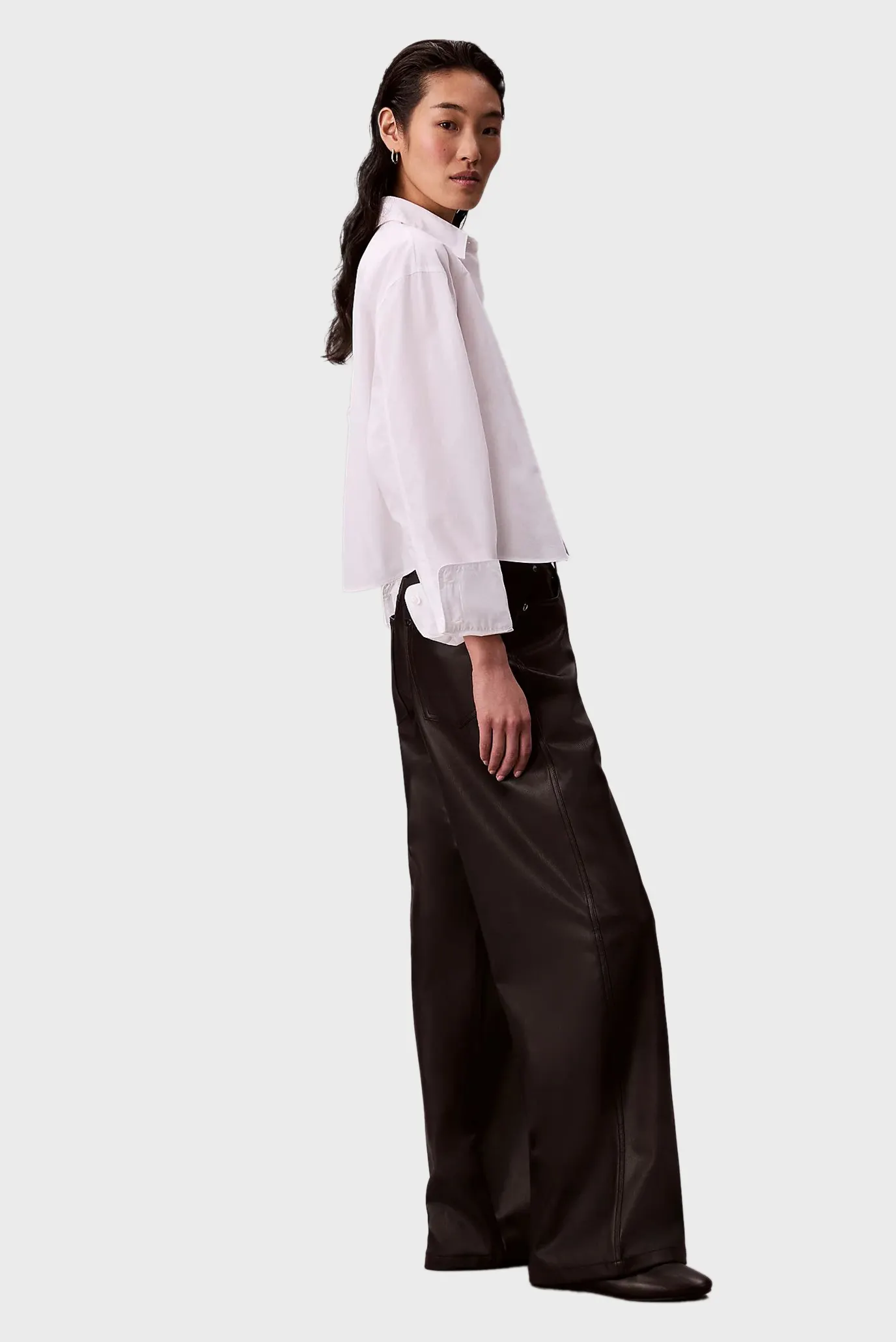 CALVIN KLEIN JEANS - Faux Leather Pant