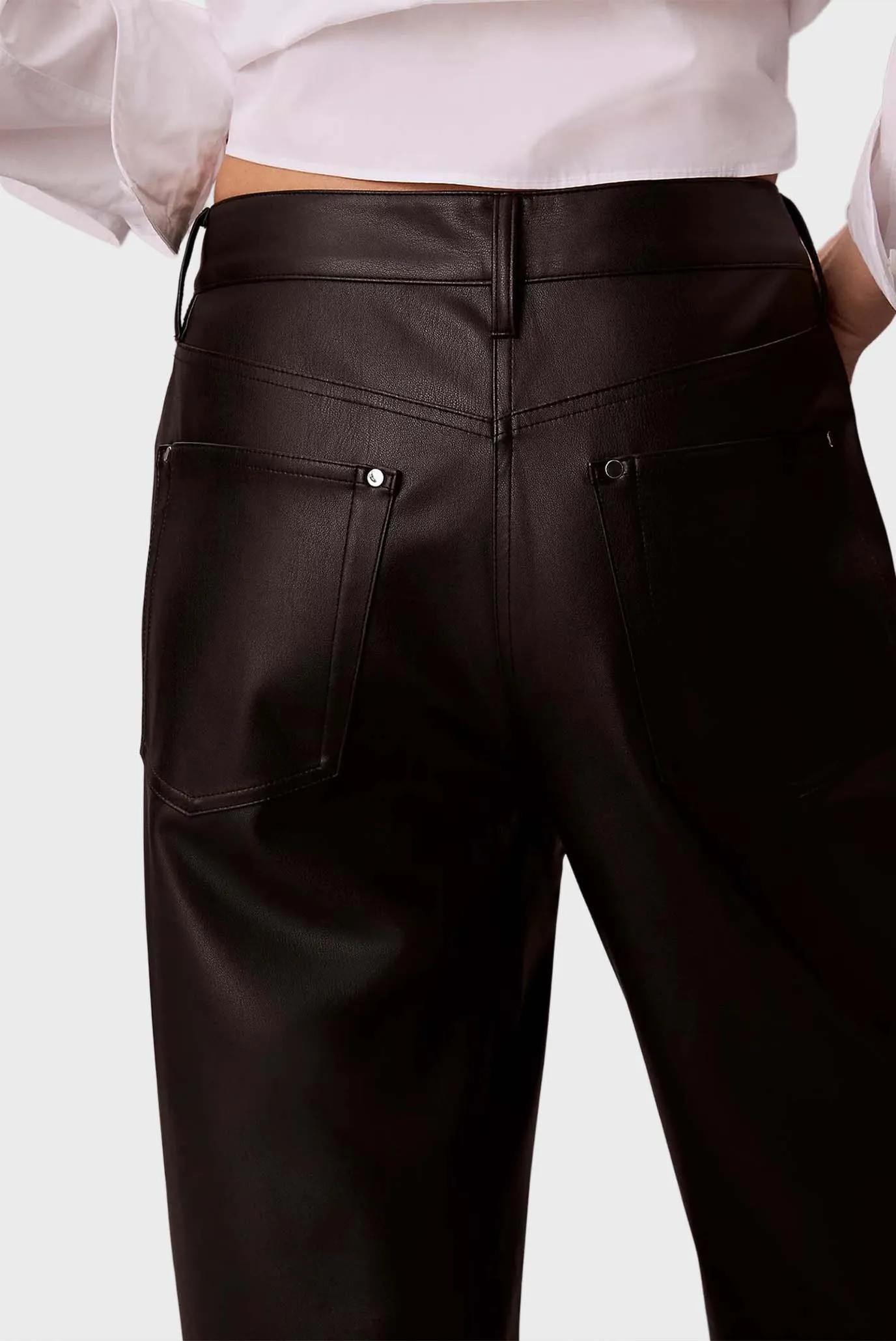 CALVIN KLEIN JEANS - Faux Leather Pant