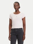 A- Woven Label 2X2 Rib Baby Tee