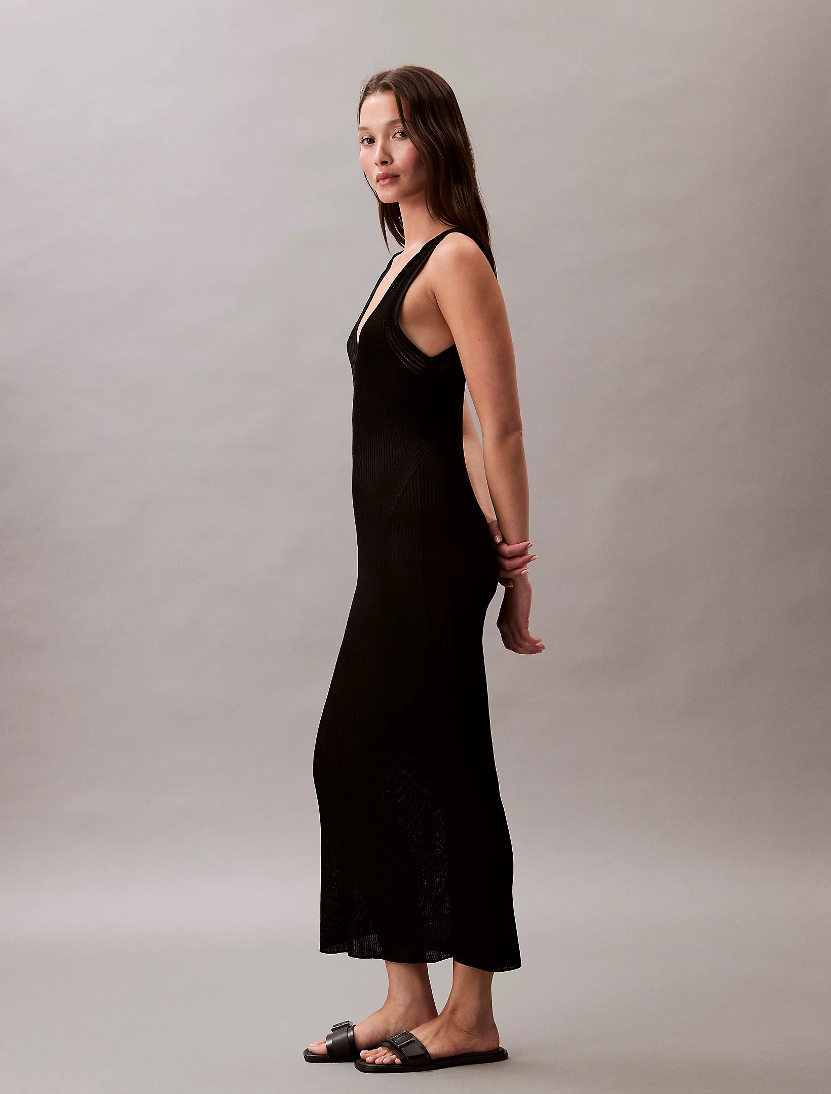 CALVIN KLEIN JEANS - Rayon Rib Dress