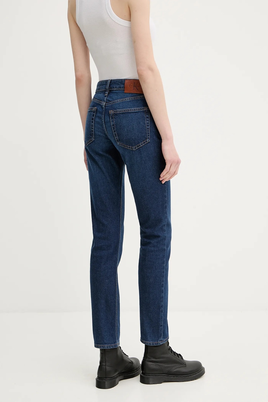 CALVIN KLEIN JEANS - Mid Rise Slim Blue Orbit