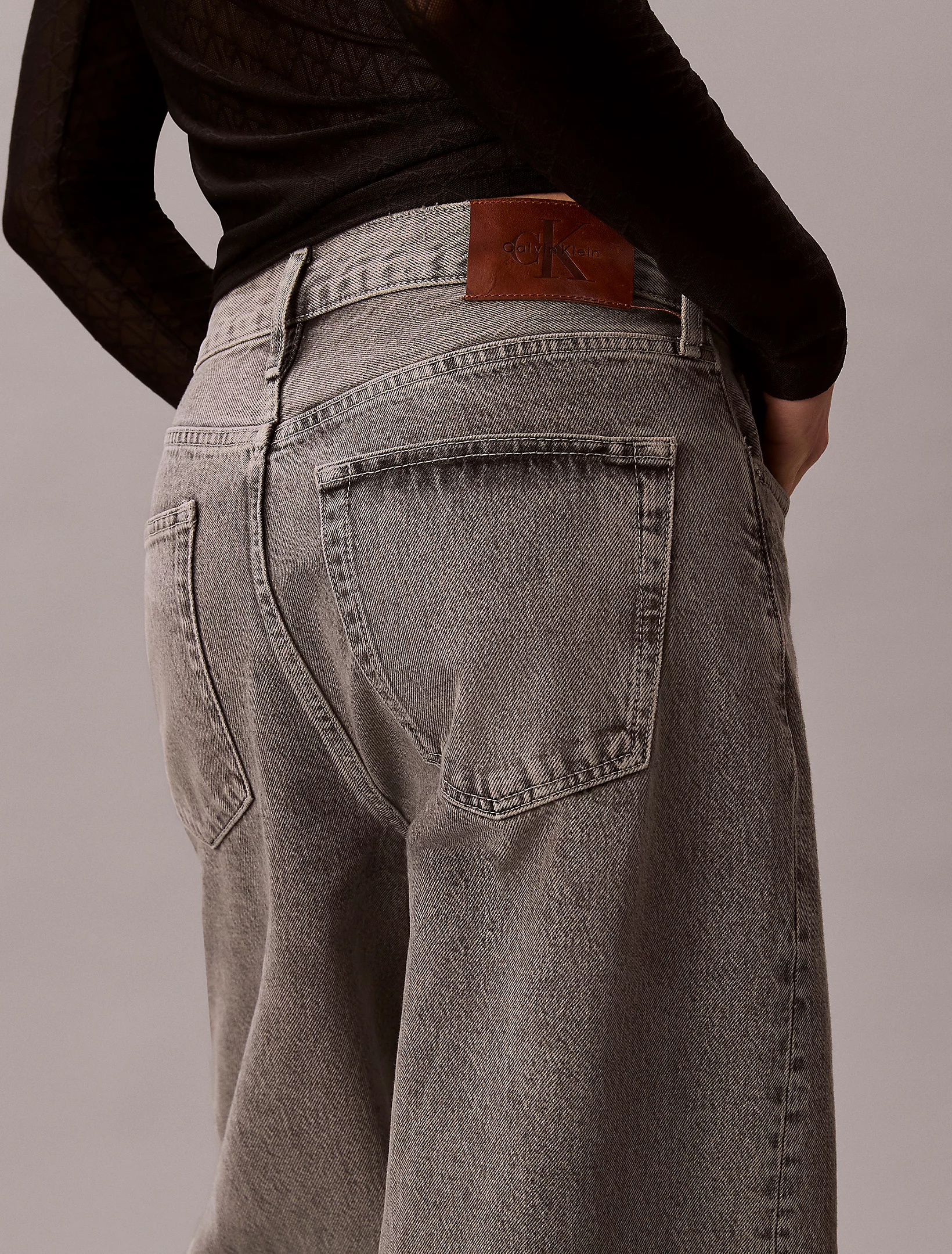 CALVIN KLEIN JEANS - The Wide Leg Grey Sterling