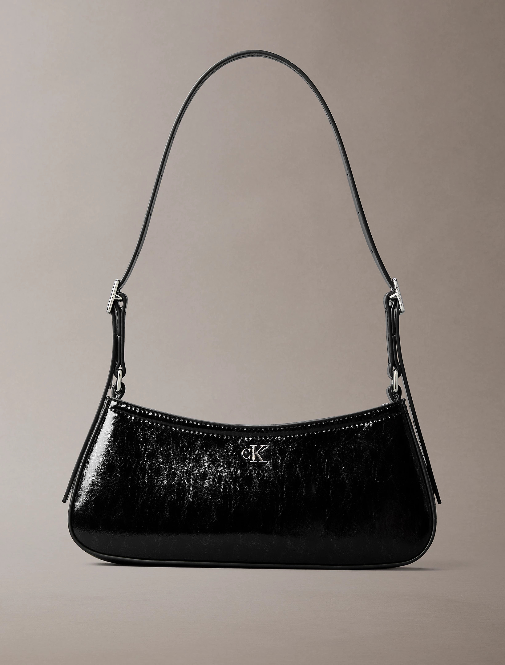 CALVIN KLEIN JEANS - Monogram Metallic Small Shoulder Bag