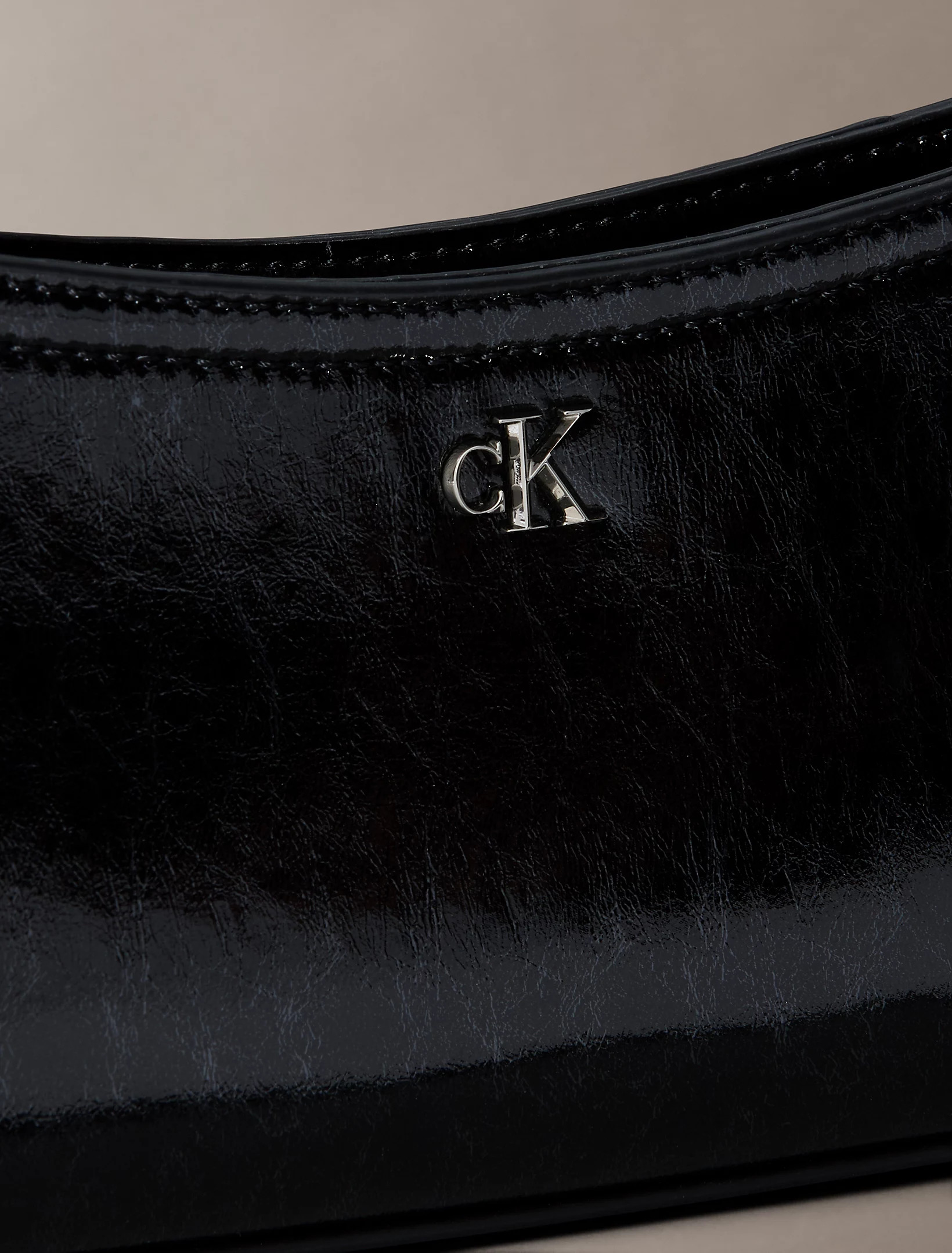 CALVIN KLEIN JEANS - Monogram Metallic Small Shoulder Bag