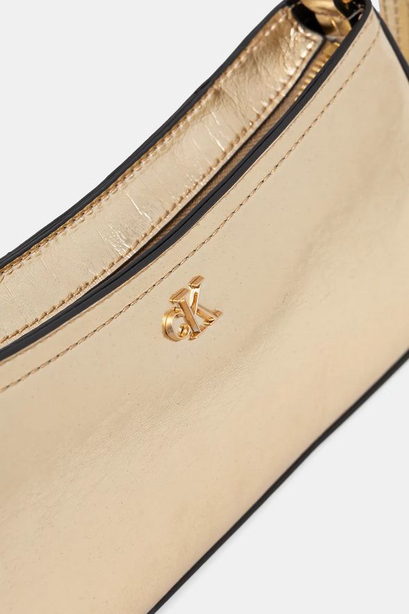 CALVIN KLEIN JEANS - Monogram Metallic Small Shoulder Bag