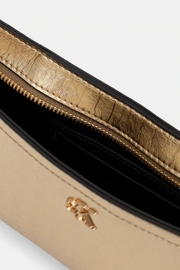 CALVIN KLEIN JEANS - Monogram Metallic Small Shoulder Bag