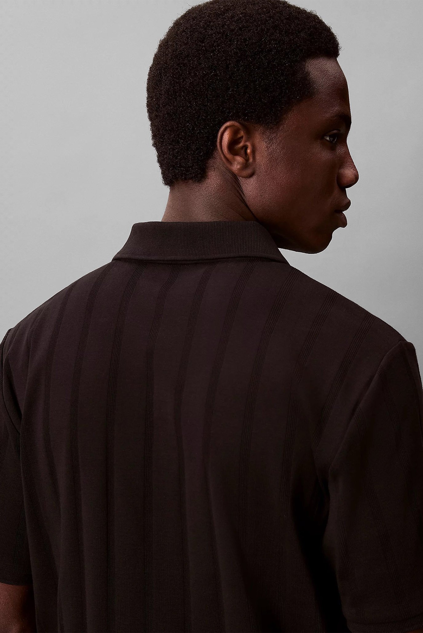 CALVIN KLEIN - Variagated Rib Classic Polo