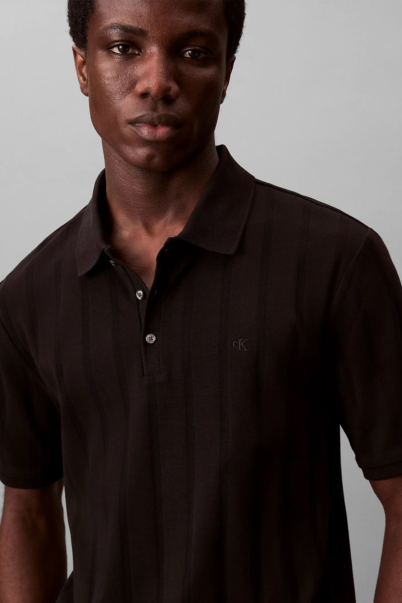 CALVIN KLEIN - Variagated Rib Classic Polo