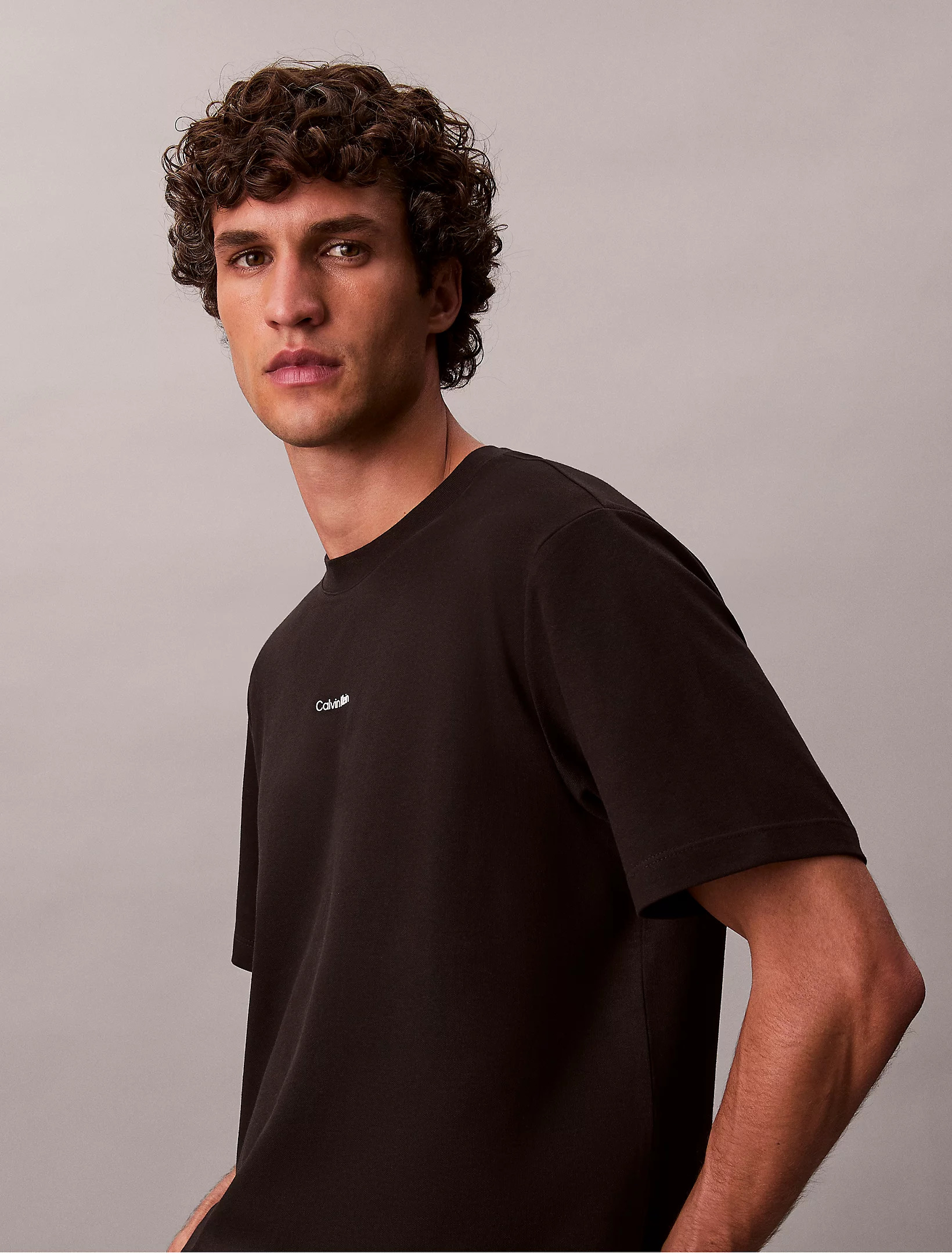 CALVIN KLEIN - Stretch Pique Nano Easy Tee