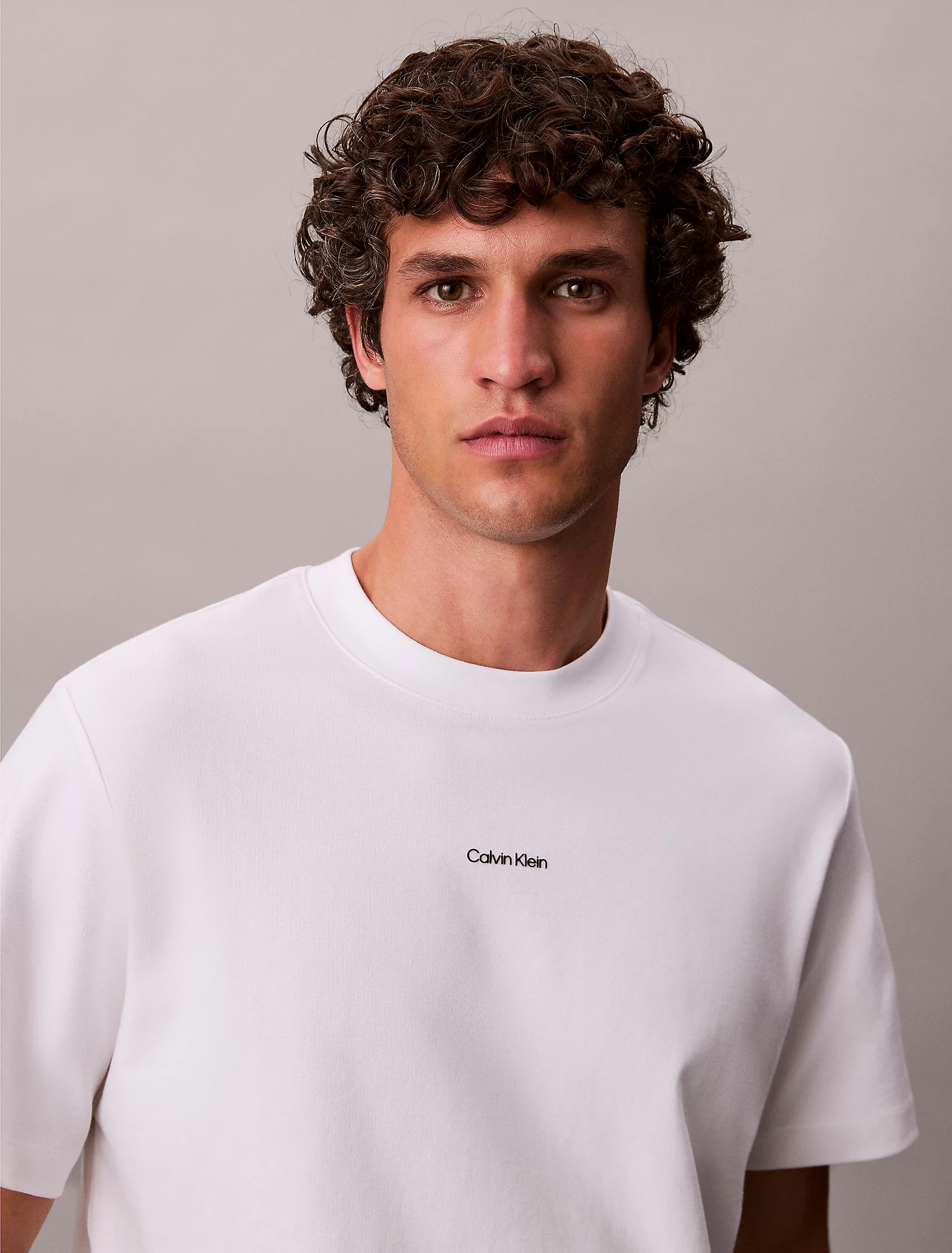CALVIN KLEIN - Stretch Pique Nano Easy Tee