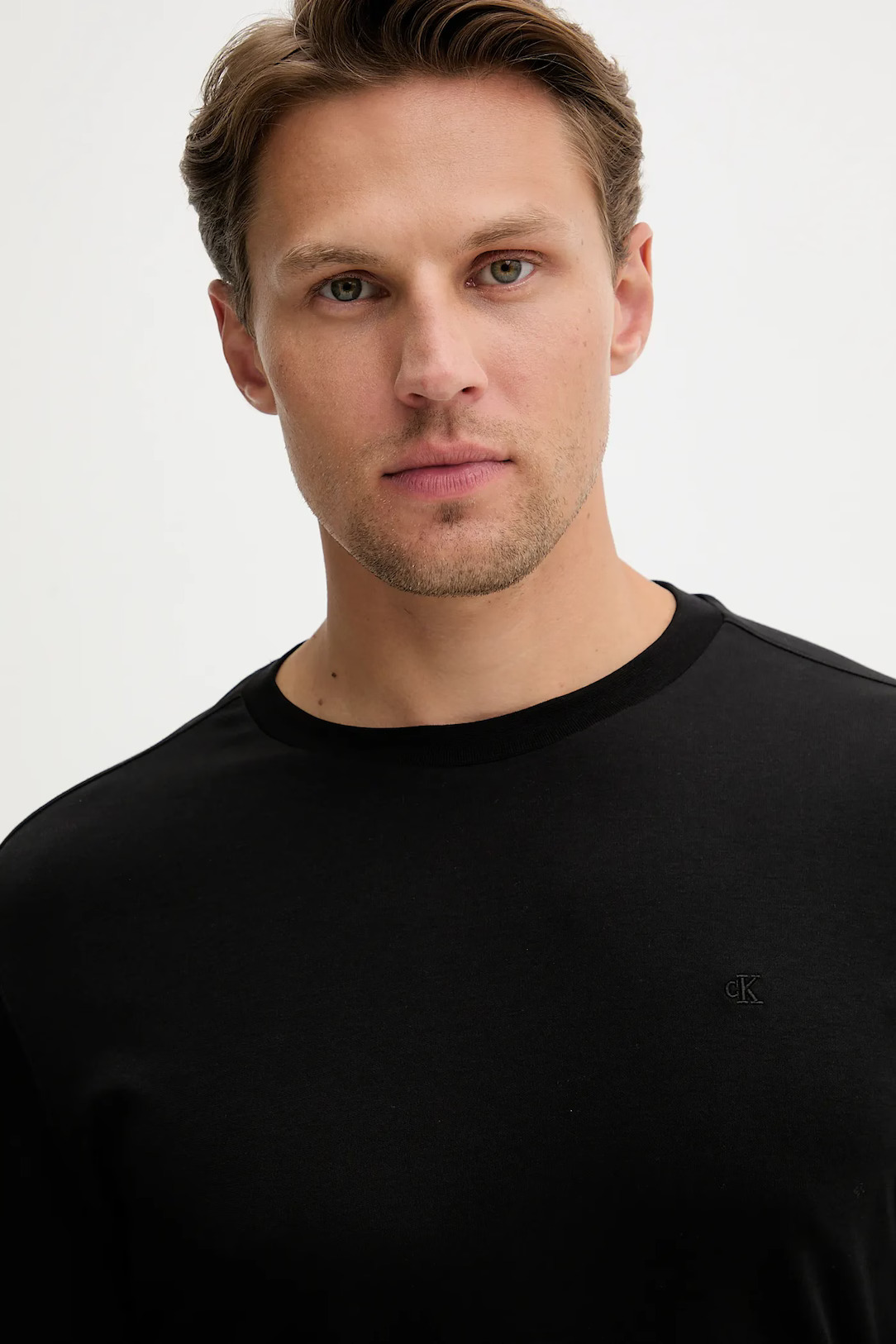 CALVIN KLEIN - Supima Interlock Solid Crew