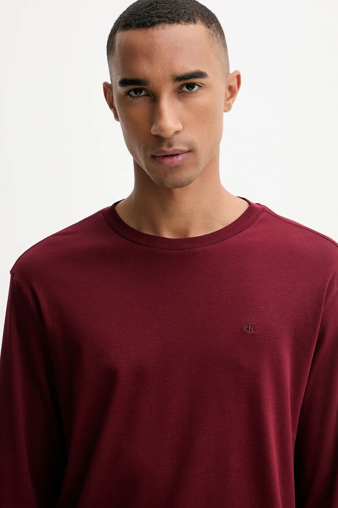 CALVIN KLEIN - Supima Interlock Solid Crew