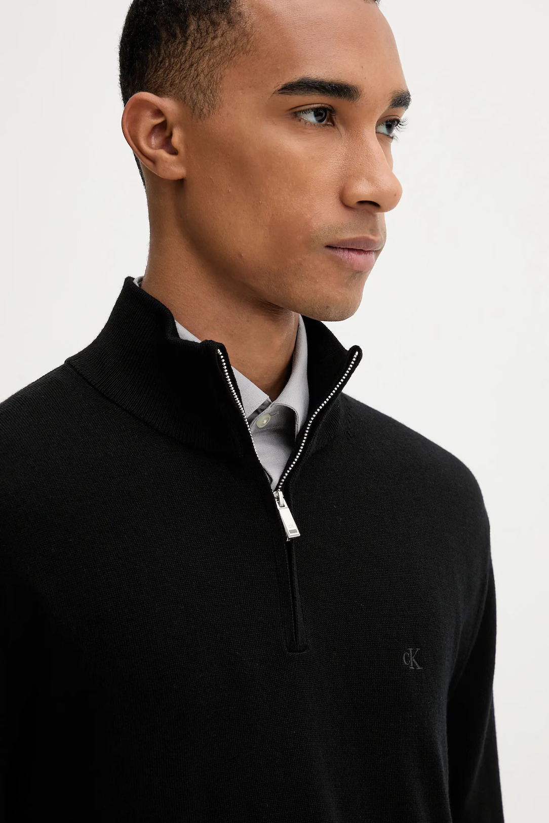 CALVIN KLEIN - 100% Merino Qz 14gg