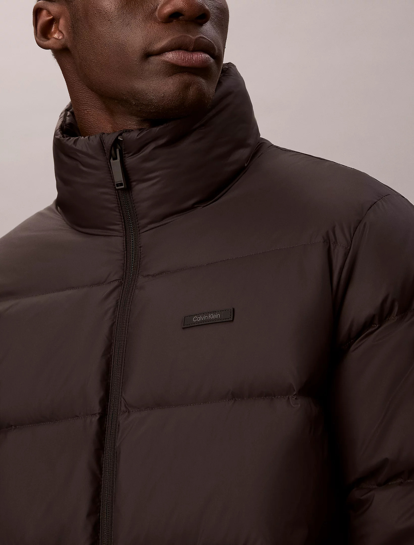 CALVIN KLEIN - Mdwt Nylon Channelled Down Puffer