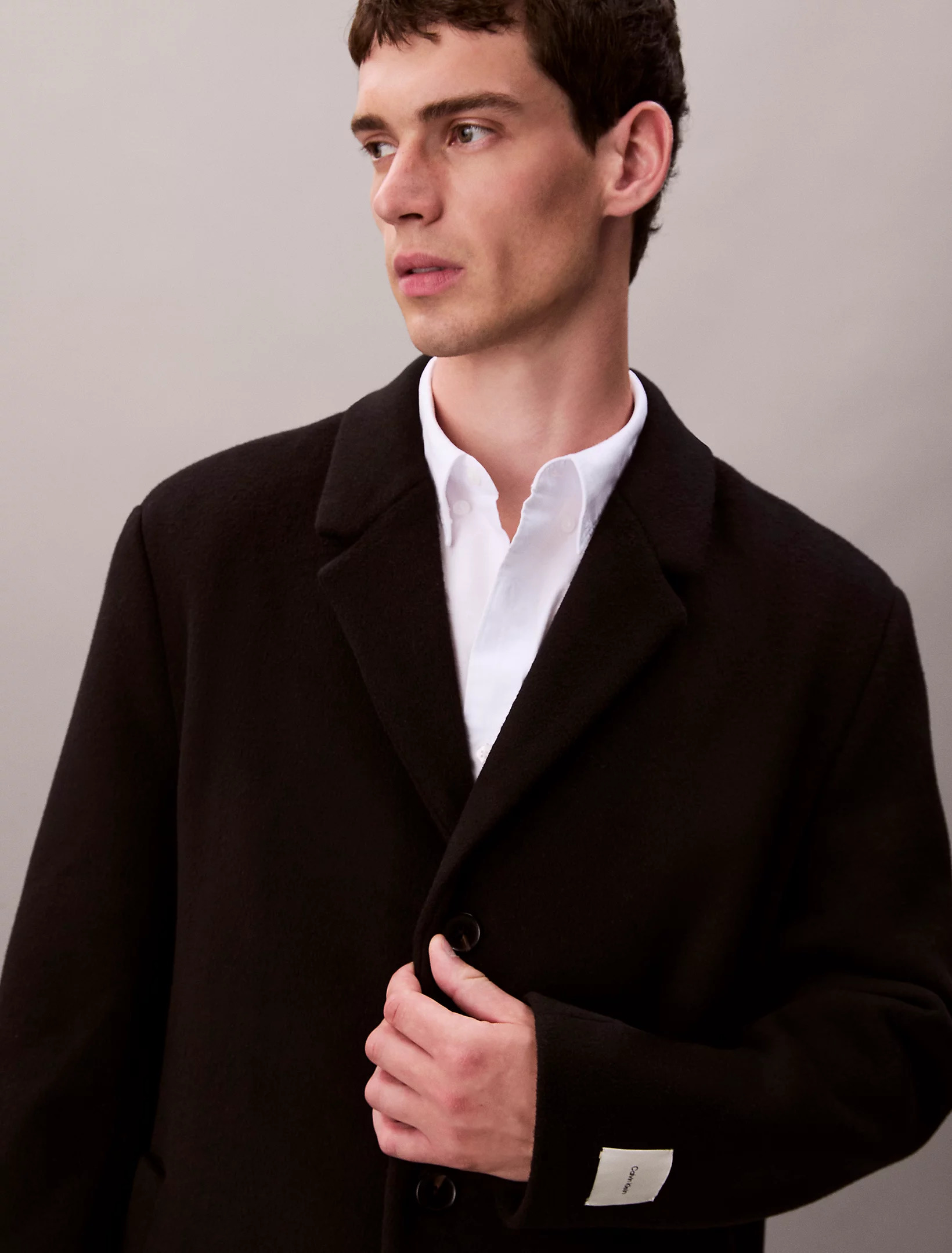 CALVIN KLEIN - Wool Blend Overcoat