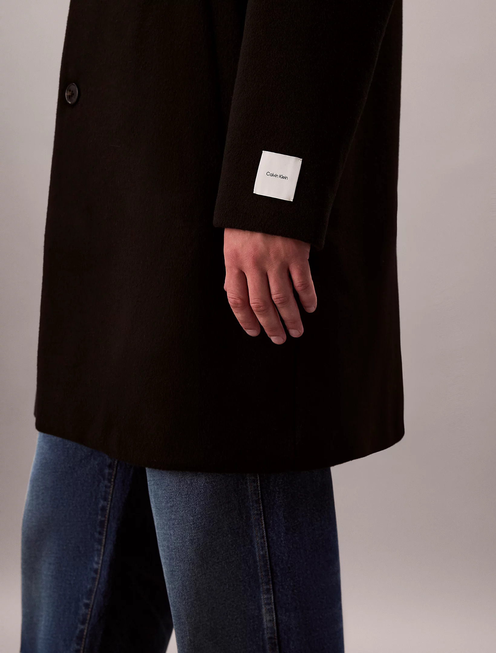CALVIN KLEIN - Wool Blend Overcoat