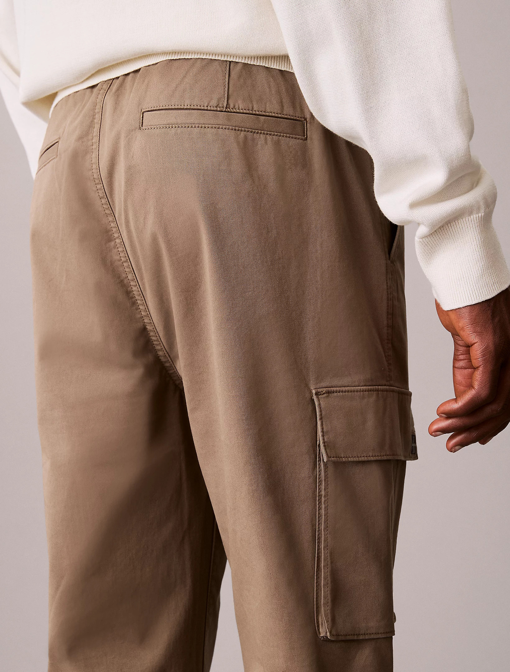 CALVIN KLEIN JEANS - Skinny Elastic Twill Cargo Pant