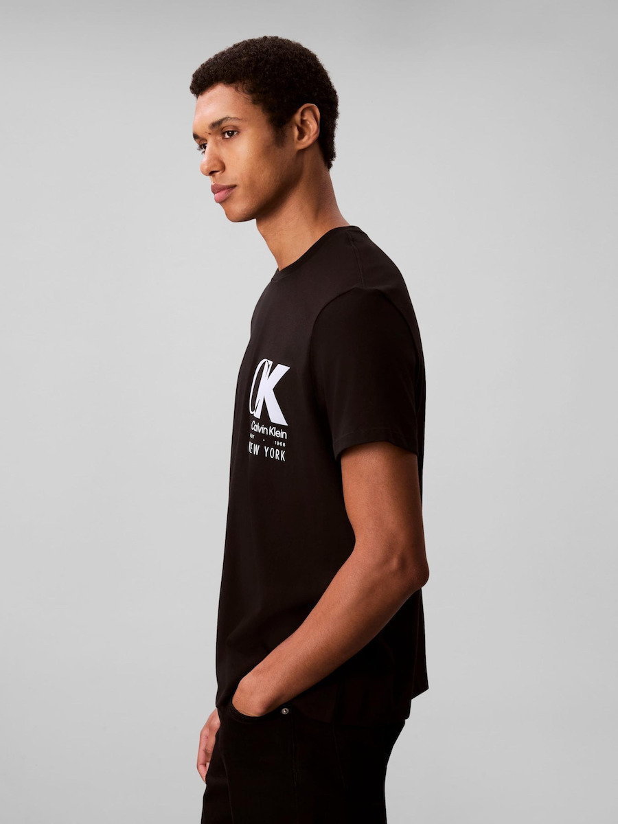 CALVIN KLEIN - 20s Eu Ck Overlap Graphic Tee