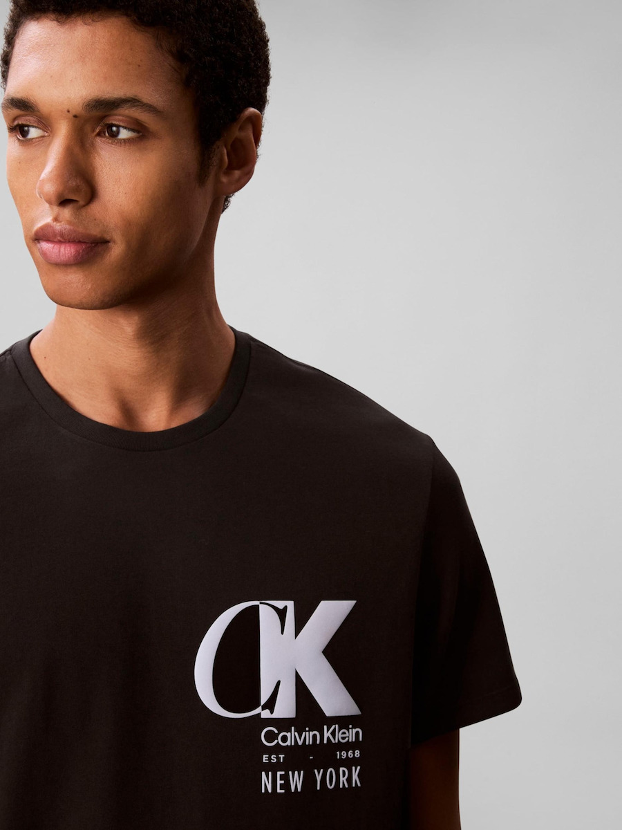 CALVIN KLEIN - 20s Eu Ck Overlap Graphic Tee