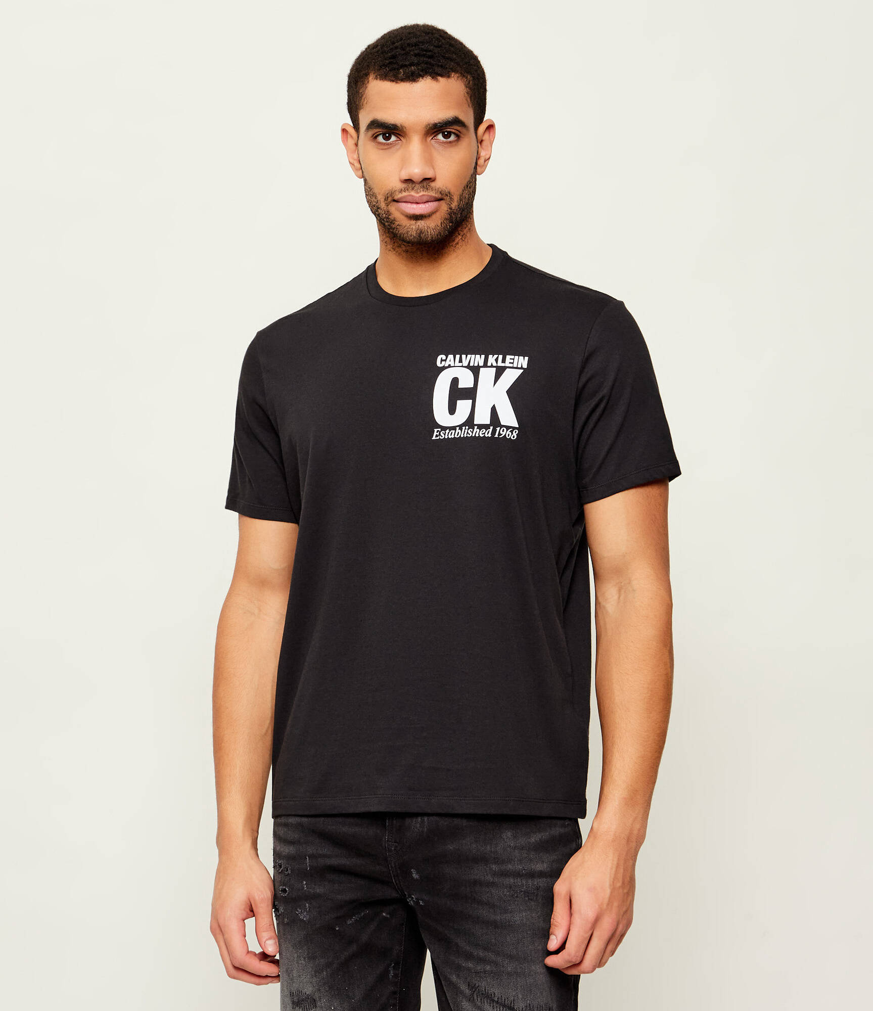 CALVIN KLEIN - Short Sleeve Corner Graph
