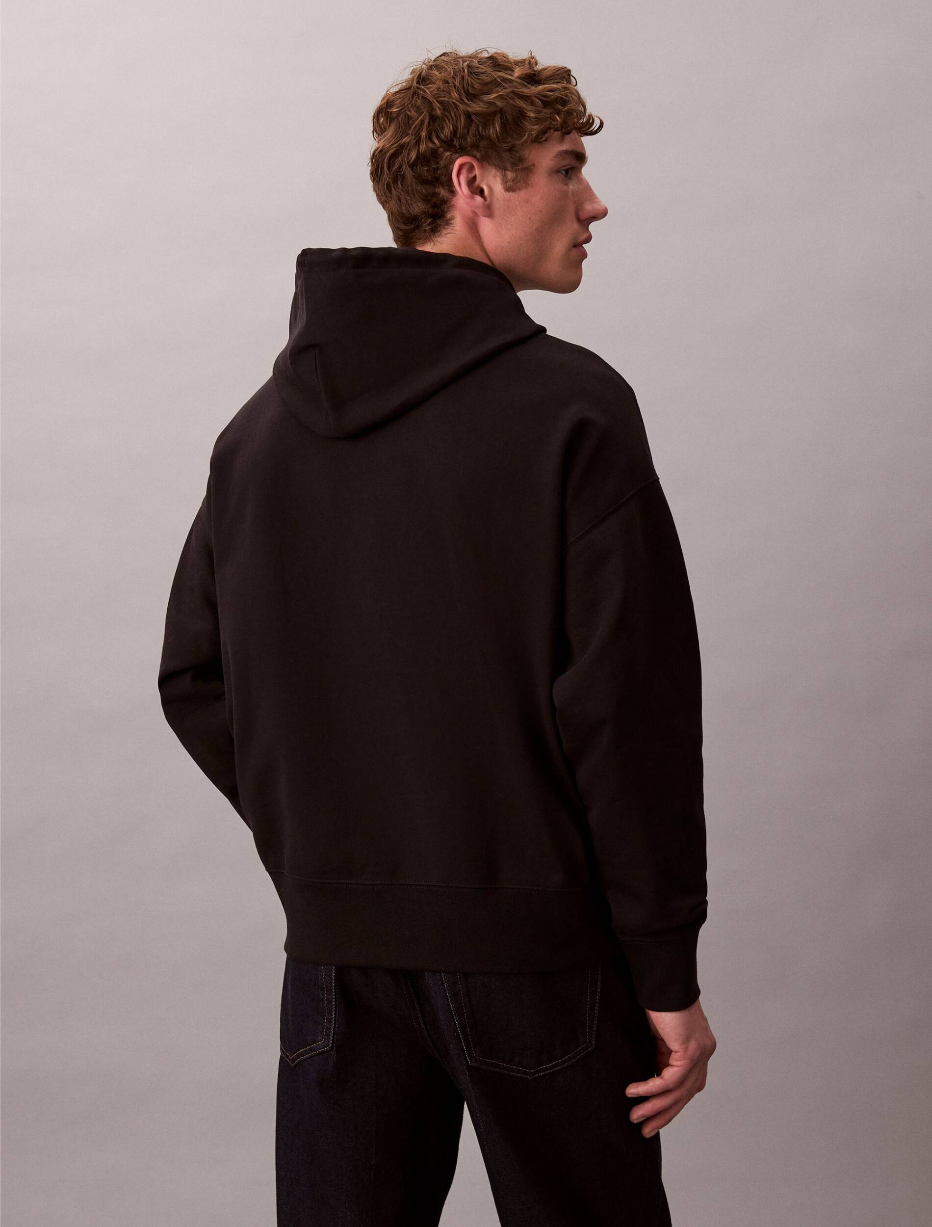 CALVIN KLEIN - Premium Terry Ck Emblem Hoodie