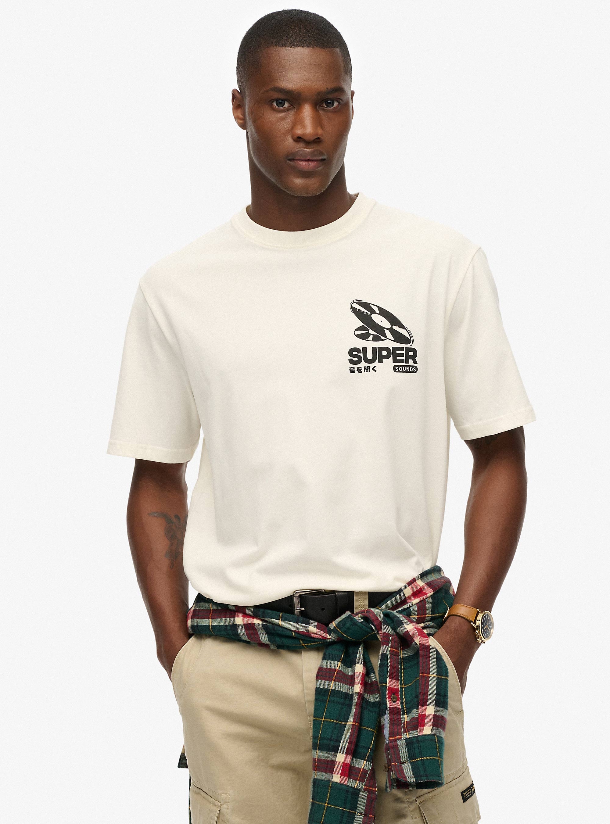 SUPERDRY - Record Label Oversized Tee