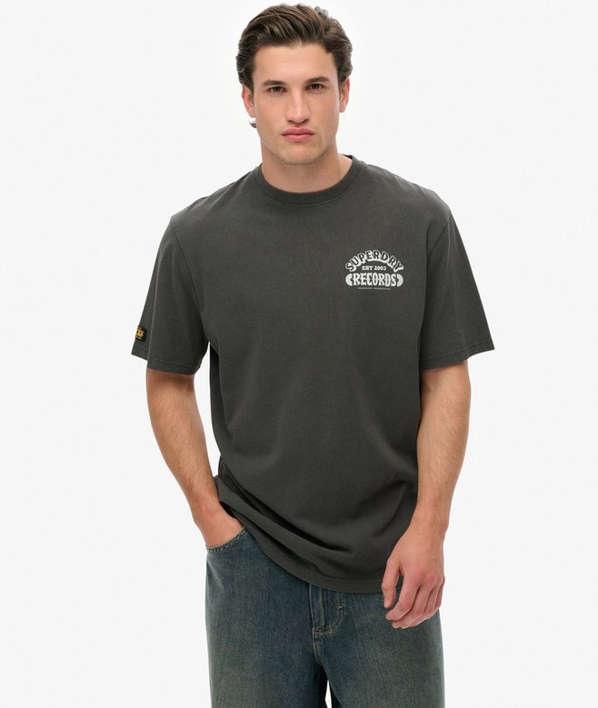 SUPERDRY - Record Label Oversized Tee